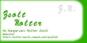 zsolt molter business card